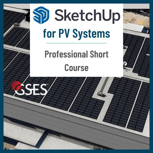 SketchUp for Solar PV Systems one-day course