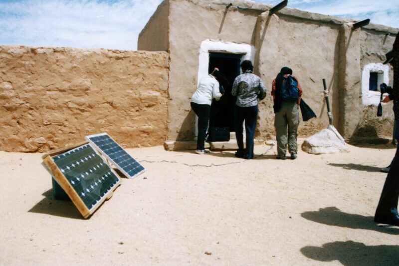 Small solar system in a village